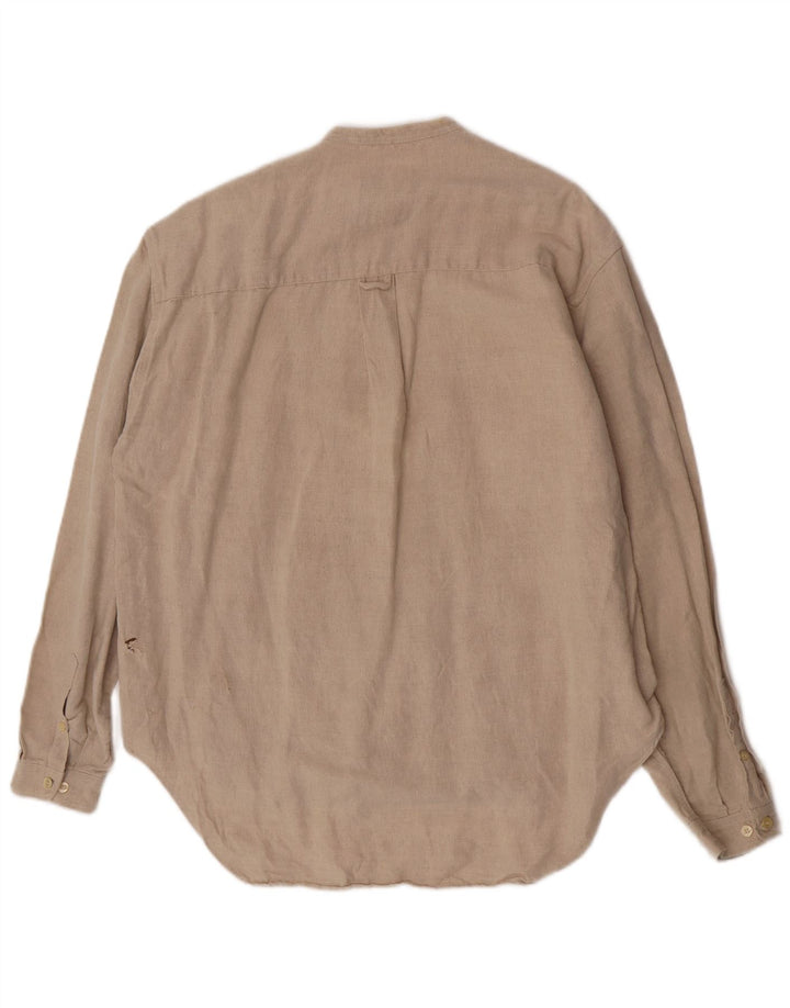 Camisa masculina Energie grande linho bege