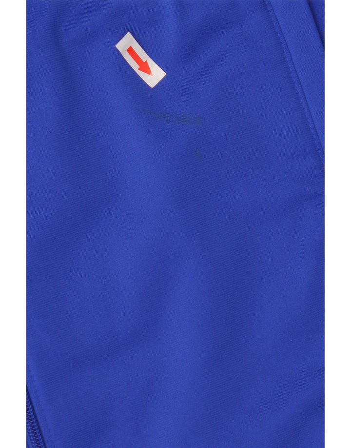 Adidas Mens Graphic Tracksuit Top Jacket Médio Azul Colorblock Poliéster