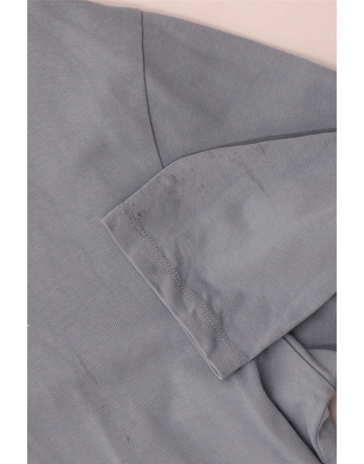 Zara Top masculino manga comprida grande azul
