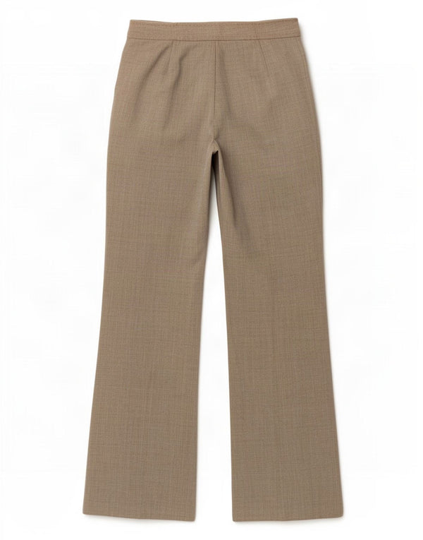 Calça casual feminina de perna larga Marks & Spencer Reino Unido 10 pequena W28 L30 cinza
