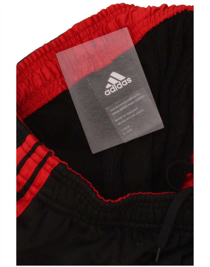Calças de treino Adidas meninas 14-15 anos grandes poliéster preto