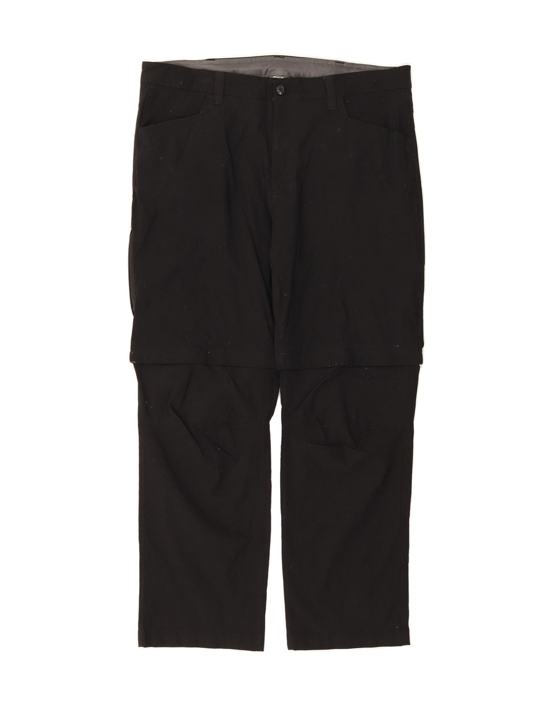 EDDIE BAUER Mens Straight Casual Trousers W40 L30  Black Nylon Vintage Eddie Bauer and Second-Hand Eddie Bauer from Messina Hembry 