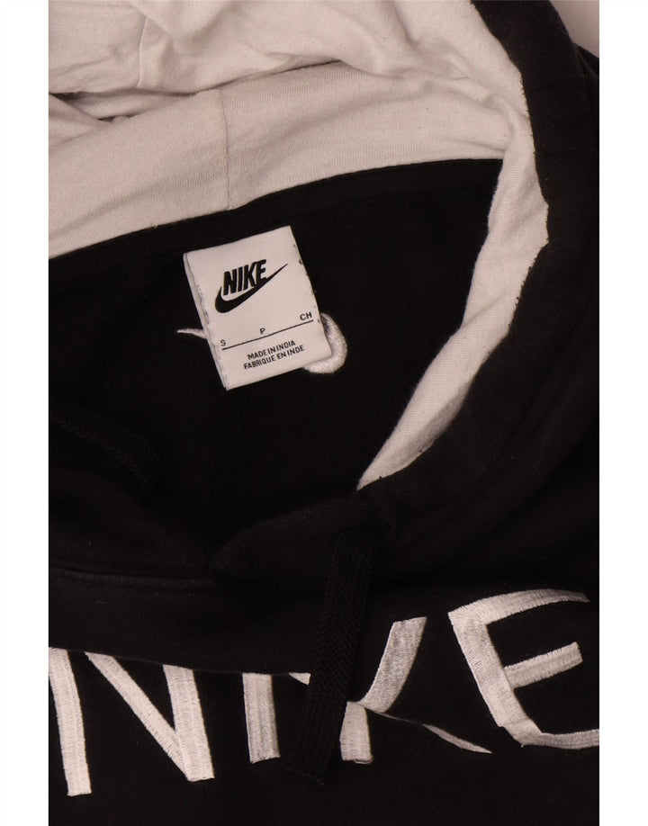 Jumper com capuz gráfico masculino Nike pequeno algodão preto