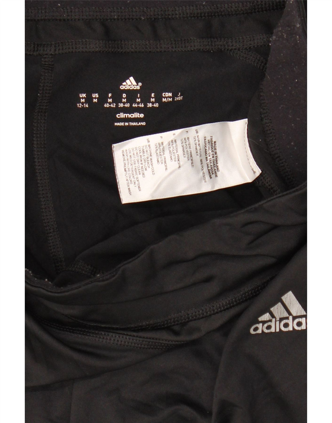 Adidas Womens Climalite Capri Leggings UK 12/14 Médio Preto Poliéster