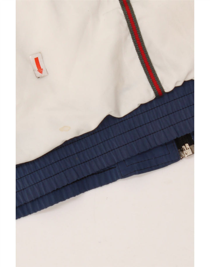 LOTTO Mens Treino Top Jacket UK 36/38 Pequeno Colorblock Branco Poliéster