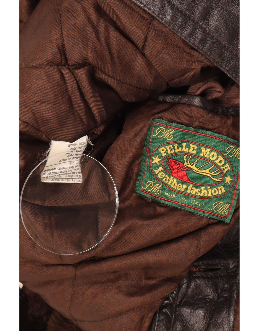 Pelle Moda Mens Leather Coat UK 40 Grande Marrom Clássico