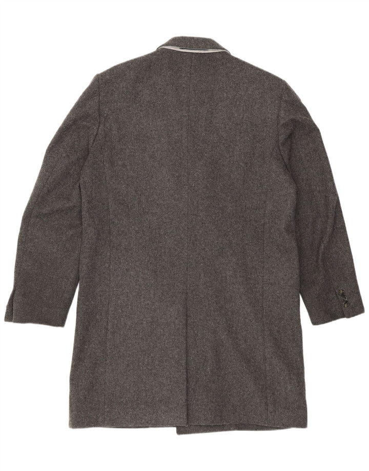 Casaco masculino Gant Double Breasted UK 40 grande lã cinza