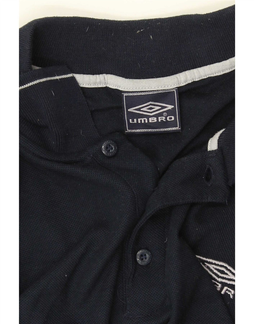 Camisa polo masculina Umbro grande poliéster azul marinho