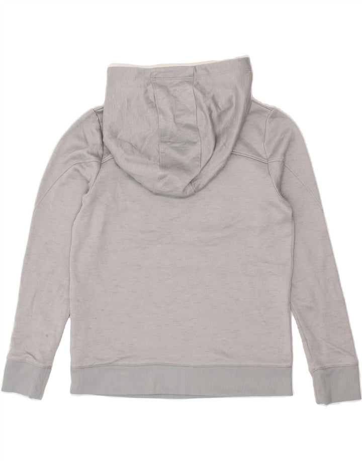 UNDER ARMOUR Womens Graphic Hoodie Jumper UK 6 XS Grey | Vintage Under Armour | Thrift | Second-Hand Under Armour | Used Clothing | Messina Hembry 