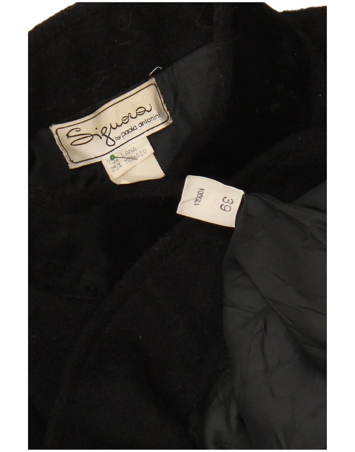 Sobretudo feminino oversized Paola Antonini EU 39 lã preta média