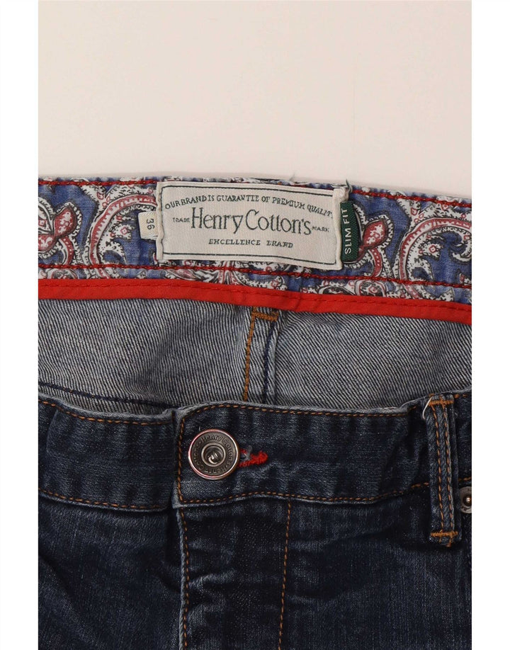 Henry Cottons Calça Jeans Feminina Crop Slim W36 L26 Azul
