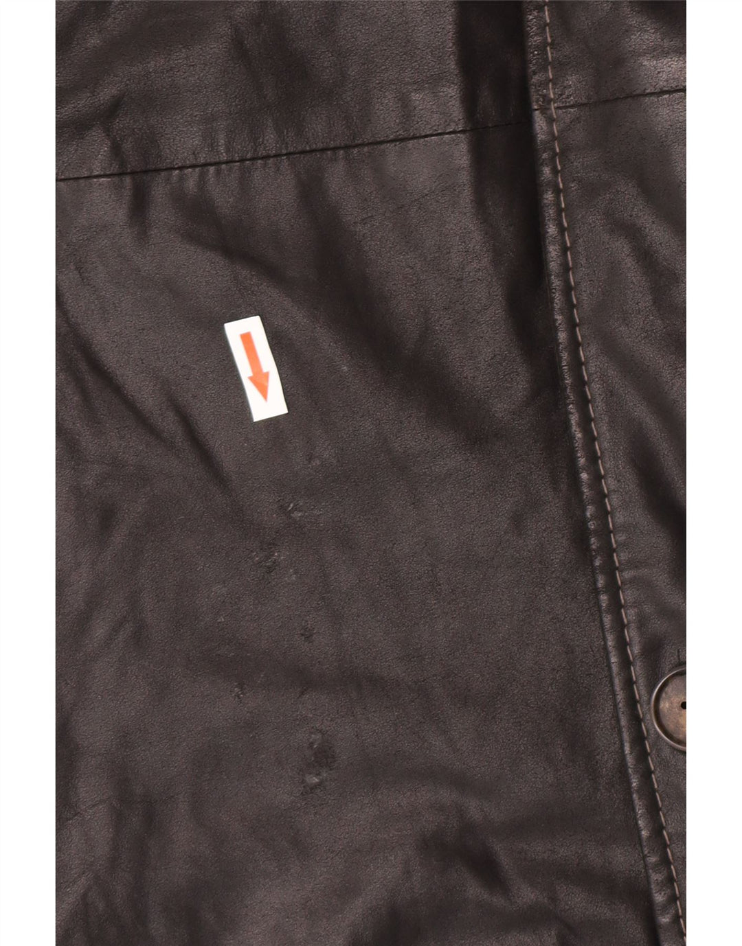 Casaco de couro masculino vintage IT 58 4XL couro preto