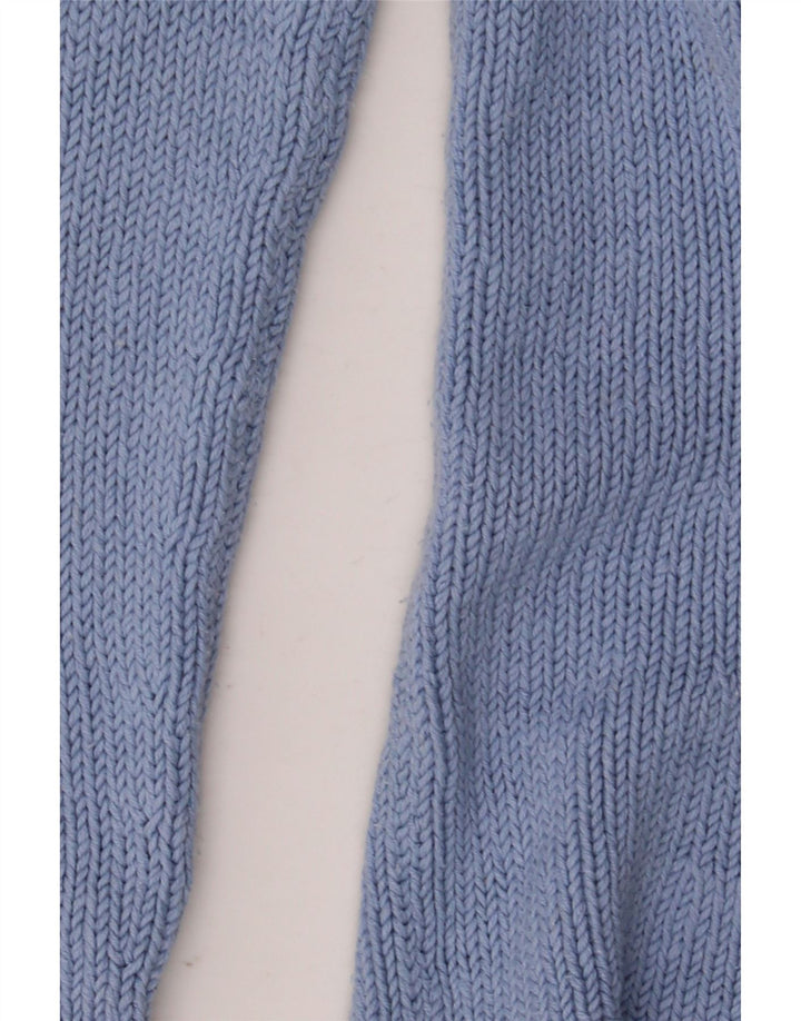 Suéter cardigã feminino Boden Reino Unido 14 seda azul médio