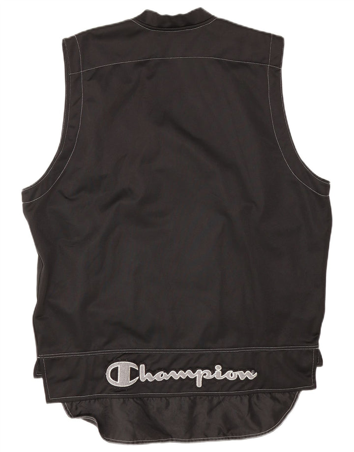 Campeão Mens Gilet UK 40 Grande Poliéster Preto