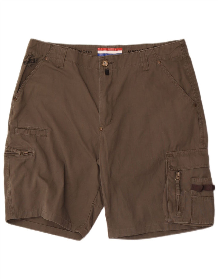 Shorts cargo masculino Issa grande W36 cáqui