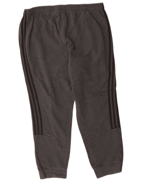 Calça de treino masculina Adidas Joggers 2XL algodão cinza