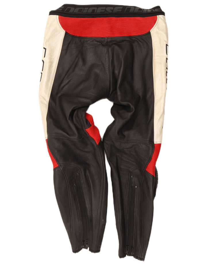 Conjunto gráfico masculino Dainese de 2 peças tamanho 50 pequeno W34 L28 preto motociclista