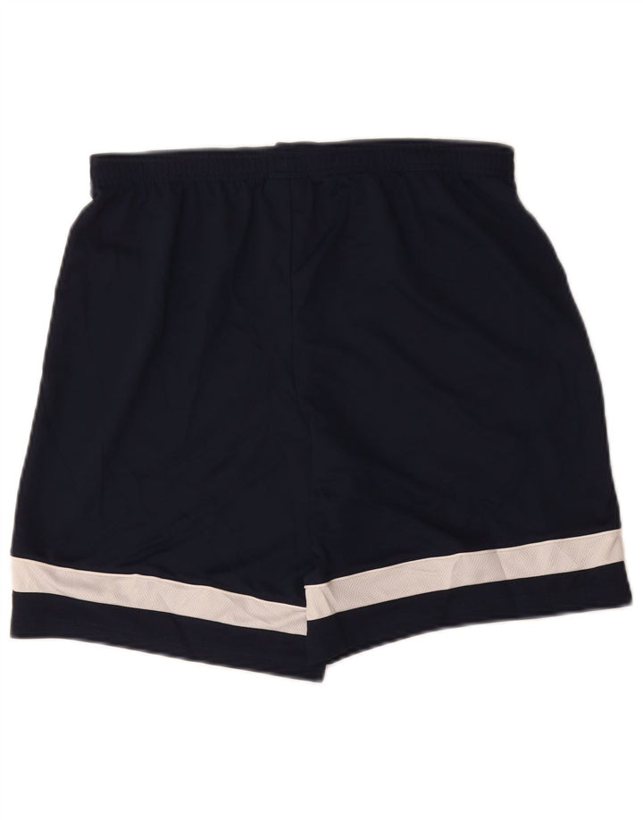 Shorts esportivos masculinos Nike Dri Fit médio azul marinho colorblock poliéster