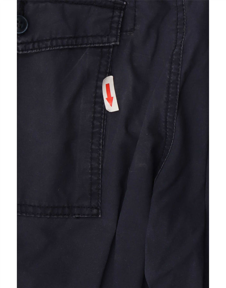 Calvin Klein Mens Chino Shorts W32 Médio Algodão Azul Marinho