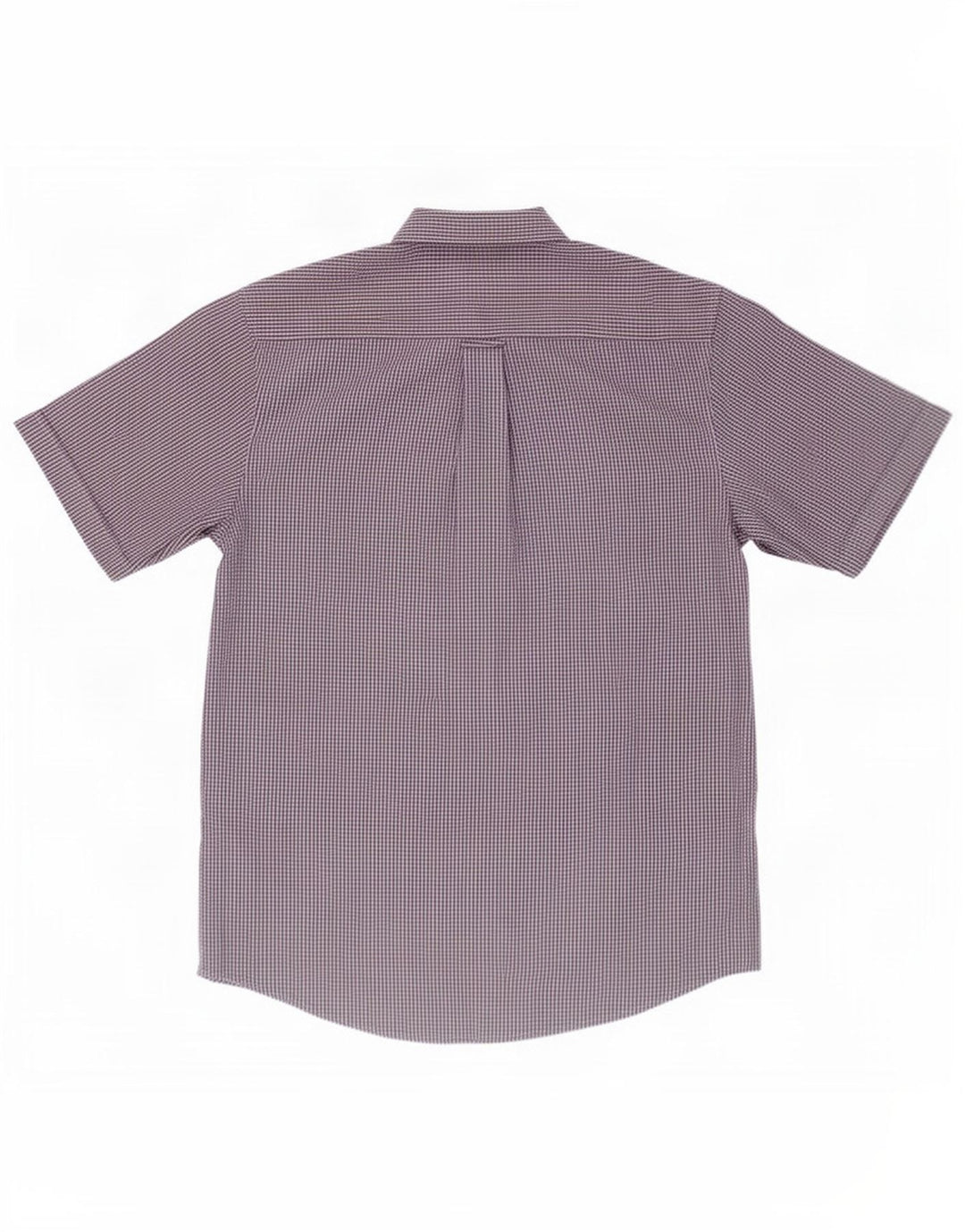 Camisa masculina de manga curta James Perse poliéster xadrez azul pequeno