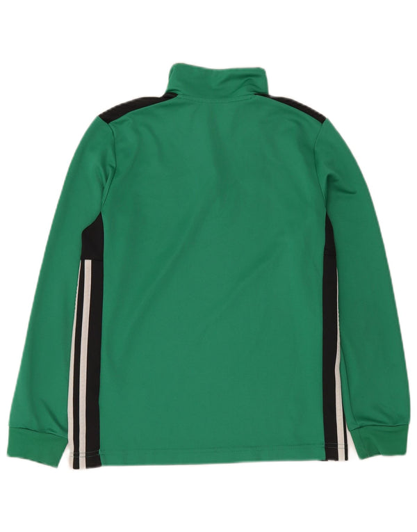 ADIDAS Meninos Graphic Pullover Treino Top 11-12 Anos Verde Colorblock