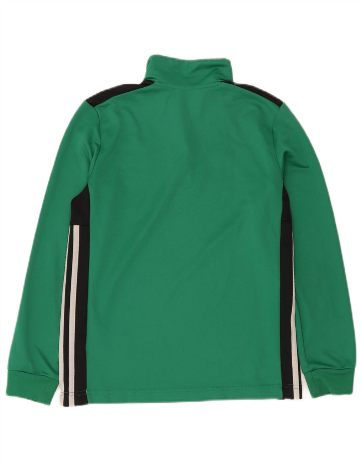 ADIDAS Meninos Graphic Pullover Treino Top 11-12 Anos Verde Colorblock