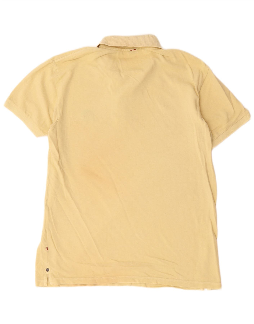 Camisa polo masculina Replay grande algodão amarelo