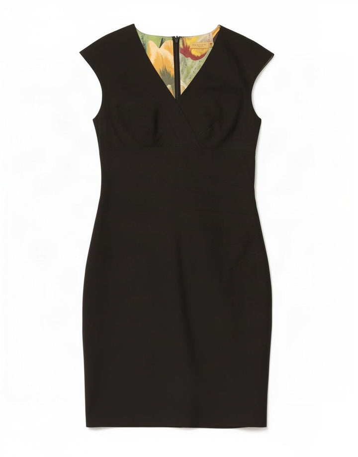 Vestido bainha feminino Ted Baker tamanho 2 pequeno preto