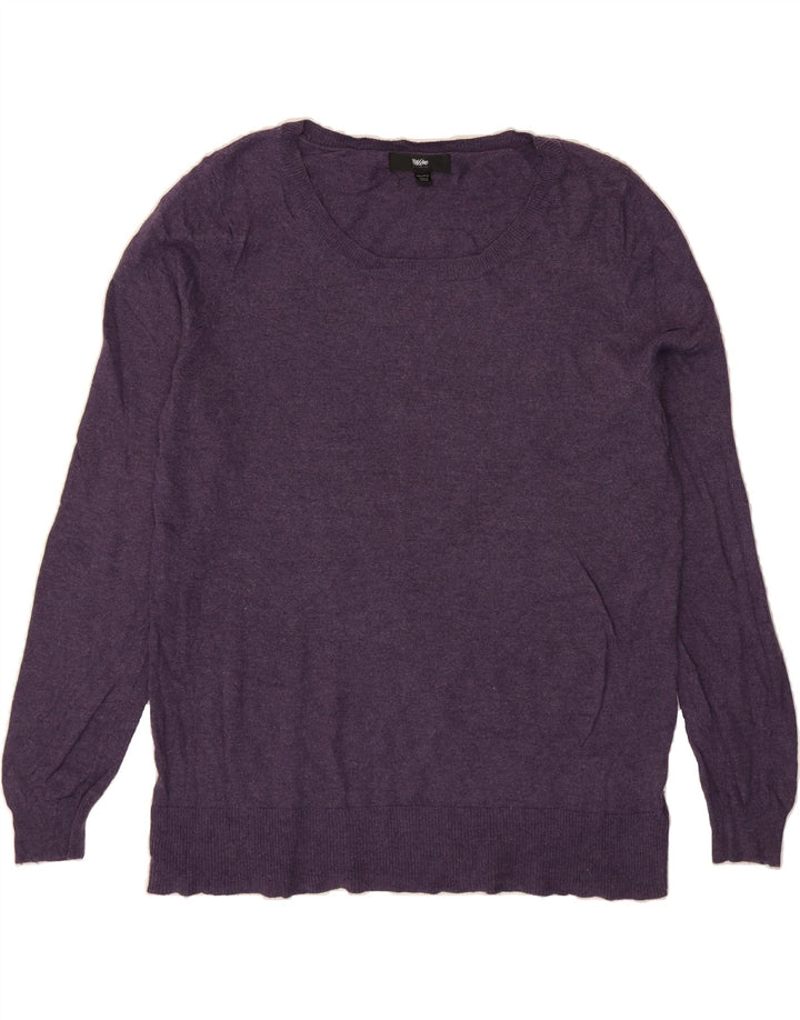 MOSSIMO Womens Boat Neck Jumper Sweater UK 20 2XL Purple Nylon Vintage Mossimo and Second-Hand Mossimo from Messina Hembry 
