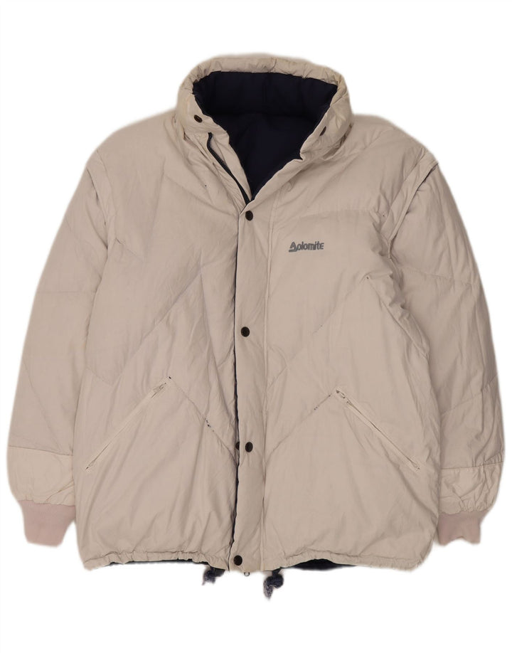 Jaqueta acolchoada reversível masculina Dolomite UK 38 poliéster azul marinho médio