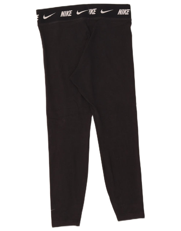 Leggings Nike Femininas Tight Fit Graphic UK 14 Grande Algodão Preto