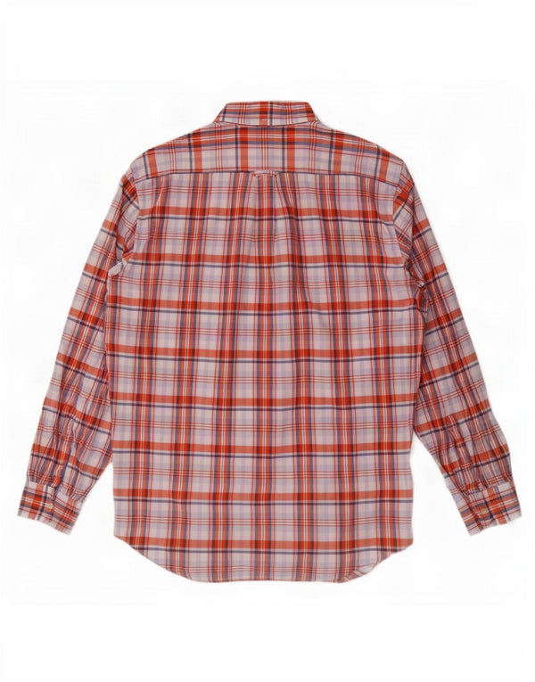 Camisa masculina Gant Regular Fit tamanho 41/42 16 1/2 grande algodão xadrez vermelho
