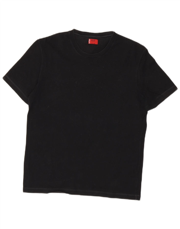 Camiseta feminina LEVI'S UK 12 algodão preto médio
