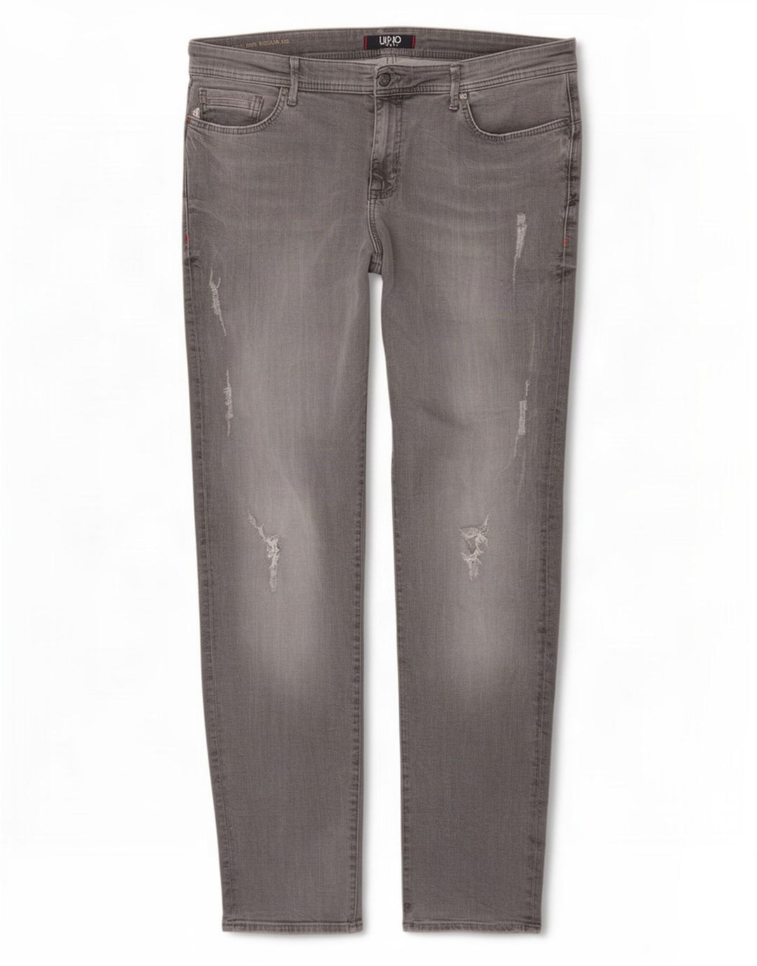 Liu Jo Jeans masculino desgastado regular fit slim W36 L34 cinza