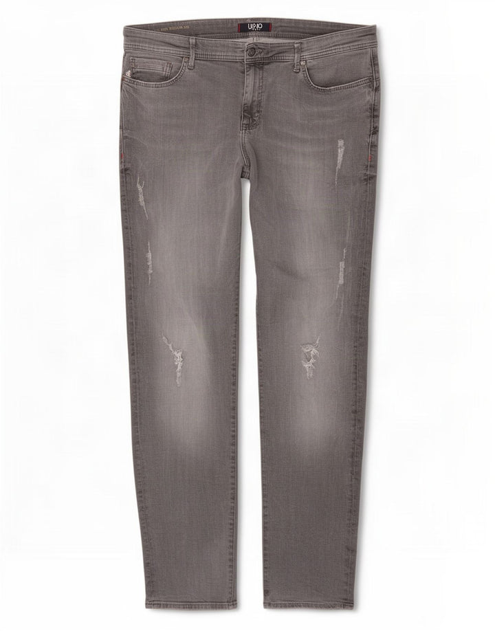 Liu Jo Jeans masculino desgastado regular fit slim W36 L34 cinza