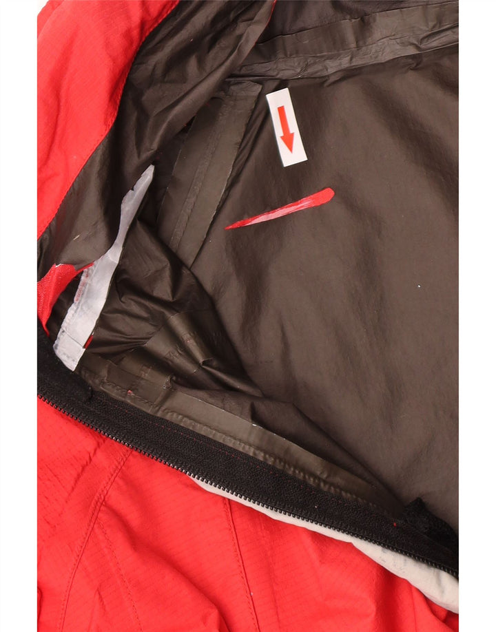 Jaqueta de chuva masculina Berghaus com capuz UK 38 nylon vermelho médio