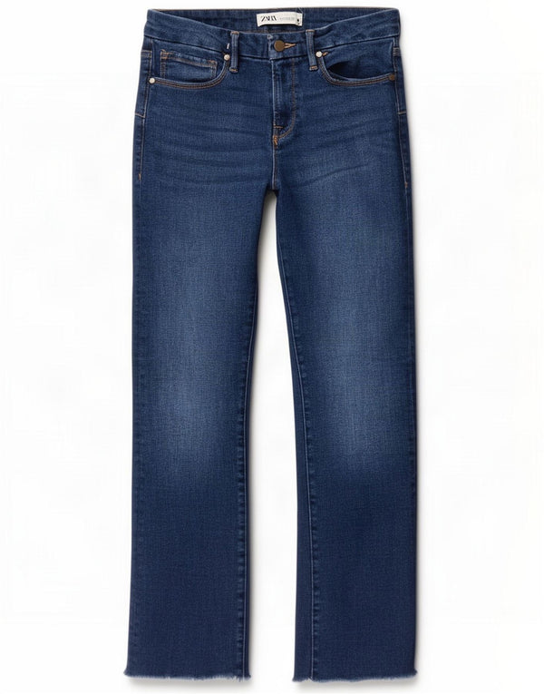Zara Jeans retos femininos UE 38 Pequeno W28 L29 Azul