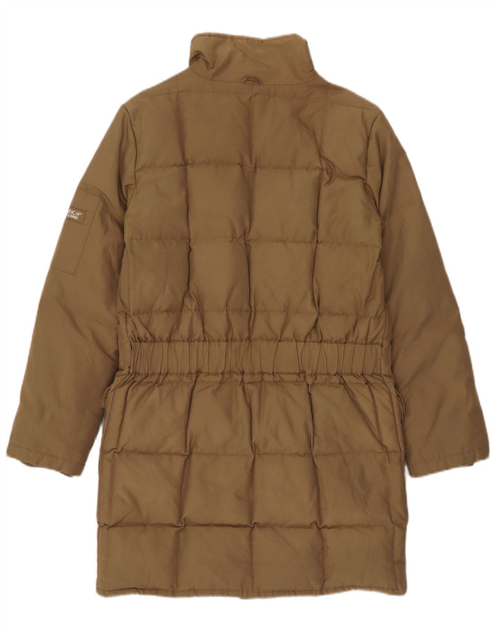 Casaco acolchoado feminino Woolrich UK 10 pequeno bege nylon