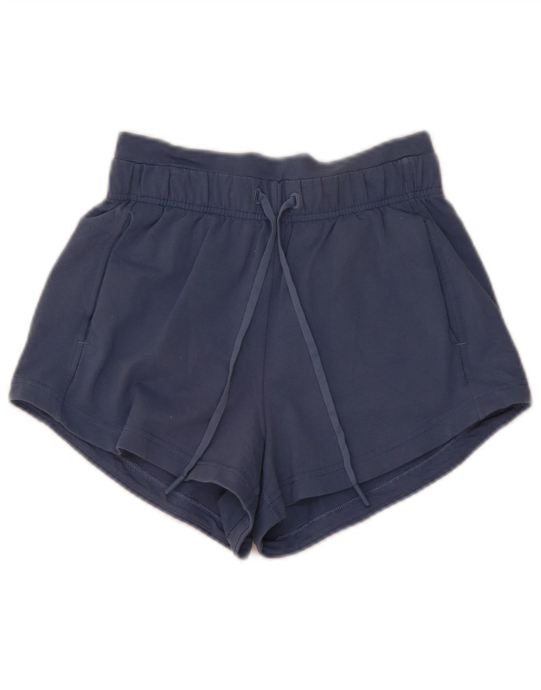 Lululemon Shorts esportivo feminino US 4 pequeno algodão azul marinho