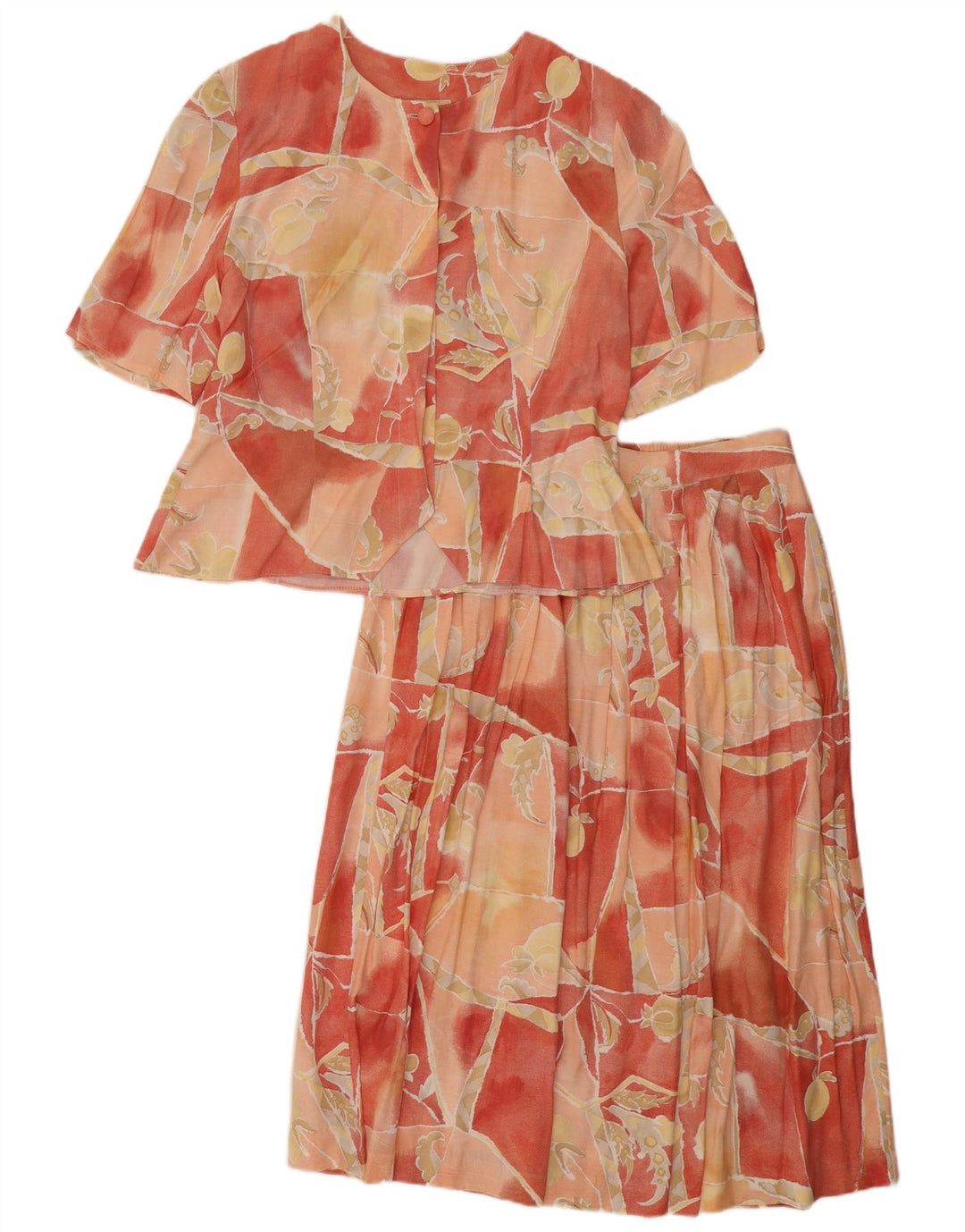 Conjunto de saia feminina de 2 peças da Principles UK 14 médio W34 floral multicolorido