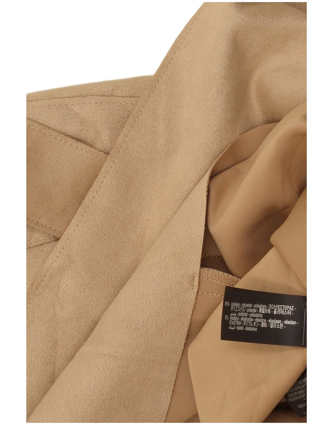 Zara Womens Trench Coat UK 14 Médio Bege Poliéster