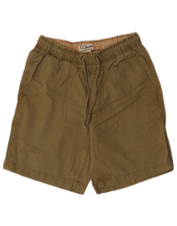 L.L.Bean Mens Classic Fit Shorts Pequeno W27 Algodão Cáqui