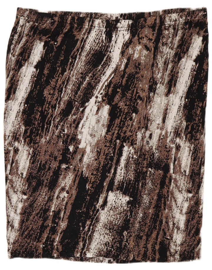 MOSSIMO Saia reta feminina 2XL W40 marrom colorblock rayon