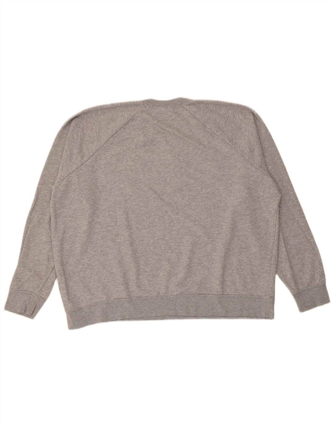 Nike feminino oversized moletom jumper UK 20 2XL cinza manchado algodão