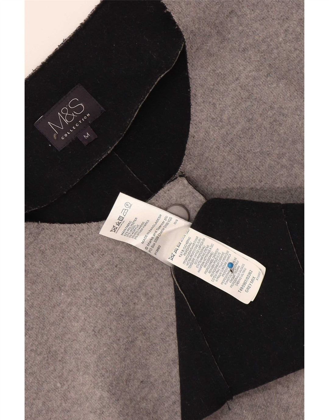 Suéter cardigã feminino Longline Marks & Spencer Reino Unido 14 cinza médio