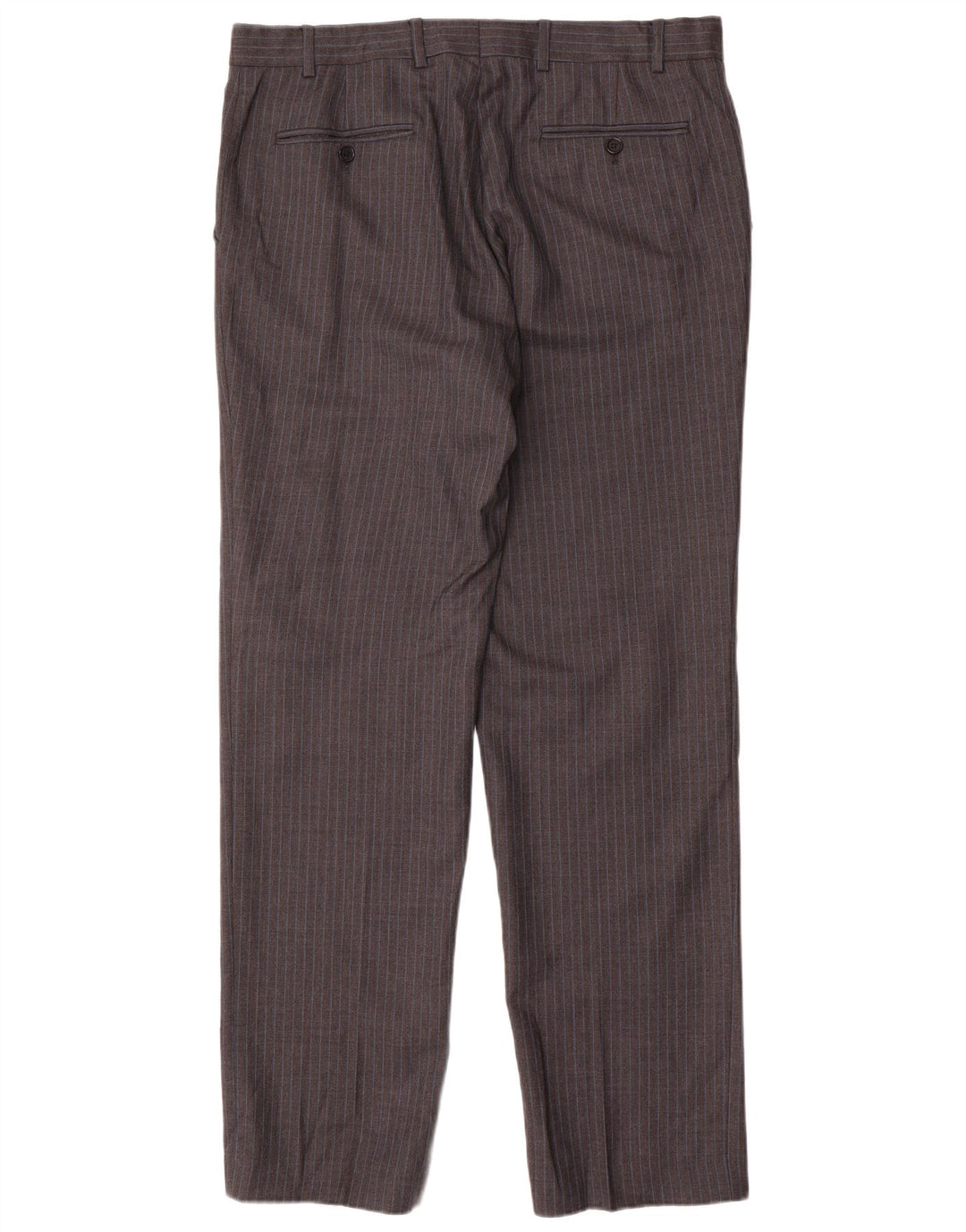 Jaeger masculino 2 botões 2 peças terno Reino Unido 42 XL W36 L34 cinza risca de giz clássico