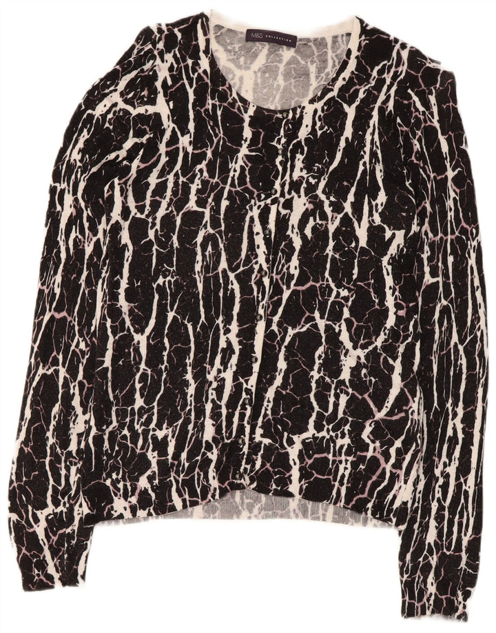 Suéter feminino Marks & Spencer com gola canoa Reino Unido 8 pequeno preto
