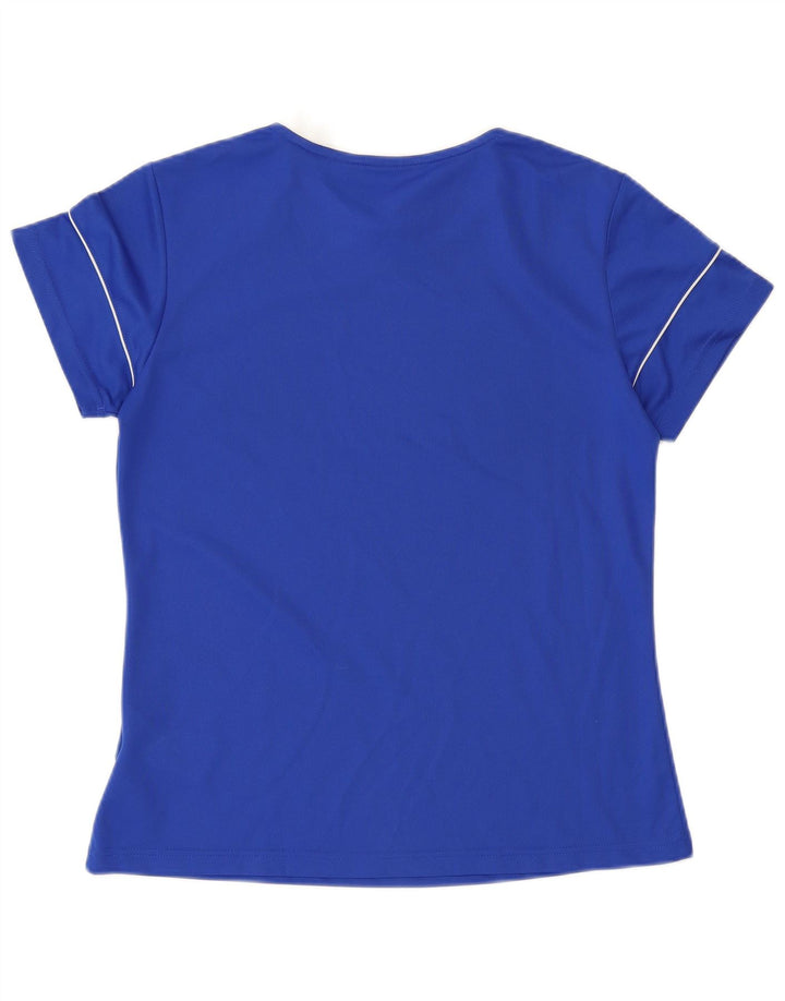 Camiseta Adidas Aeroready Feminina Top UK 12/14 Médio Azul Poliéster