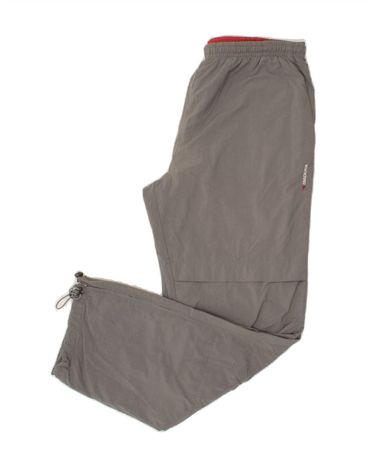 DIADORA Mens Tracksuit Trousers IT 46 2XL Grey Polyamide Vintage Diadora and Second-Hand Diadora from Messina Hembry 