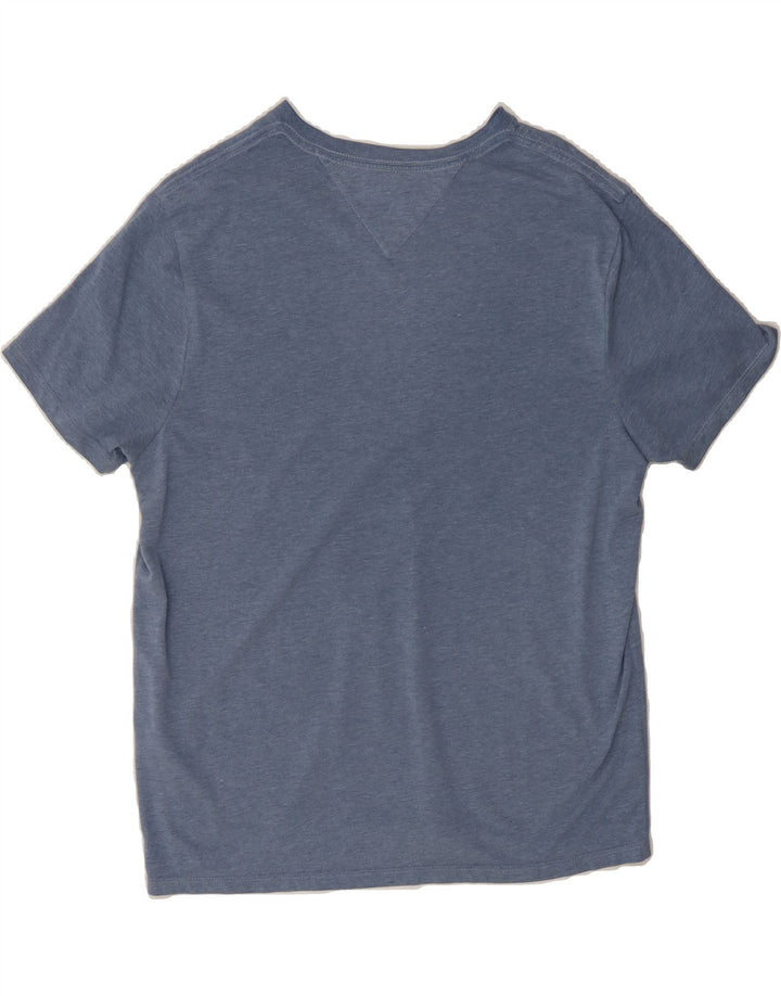 TOMMY HILFIGER Mens T-Shirt Top Small Blue Vintage Tommy Hilfiger and Second-Hand Tommy Hilfiger from Messina Hembry 